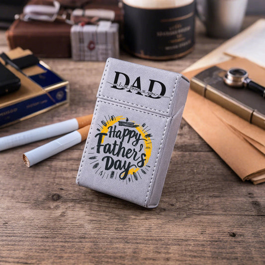 ClassicDad Box -  Ultimate Leather Flask & Cigar Case for Father’s Day