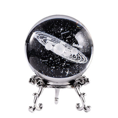 Manufacturer Direct Sales Creative Internal Carving 3D Crystal Luminous Night Light Solar System Cross-Border Spot Wholesale Christmas Gifts
