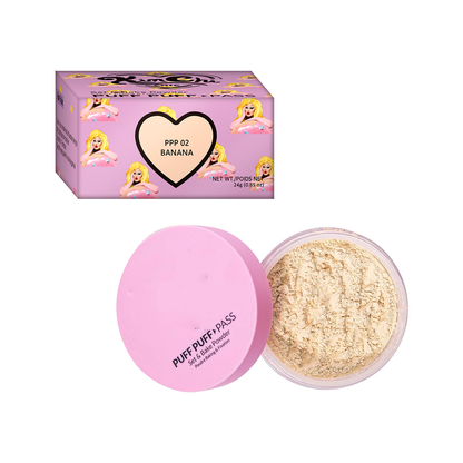 Cross-Border Girl Matte Oil-Control Setting Powder