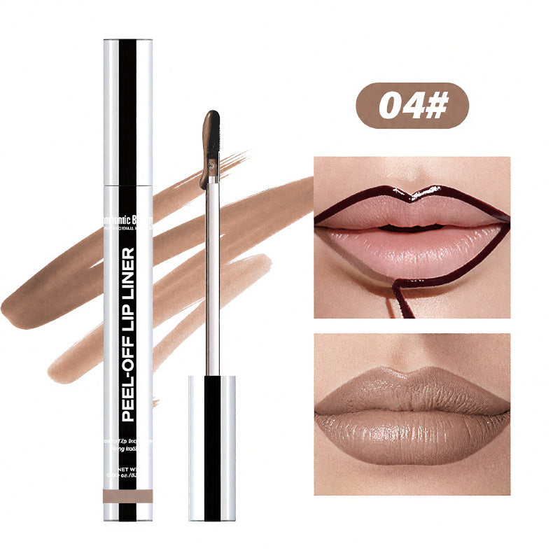 Cross-Border Peel-Off Lip Liner Matte Waterproof Lip Gloss Long-Lasting Non-Fading Moisturizing Lip Glaze Pouty Lip Lipstick Hot Style