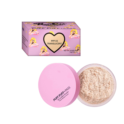 Cross-Border Girl Matte Oil-Control Setting Powder