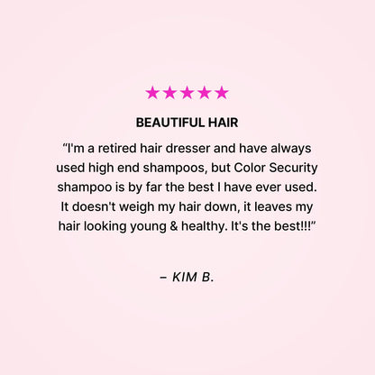 Free Travel Size Color Security Shampoo