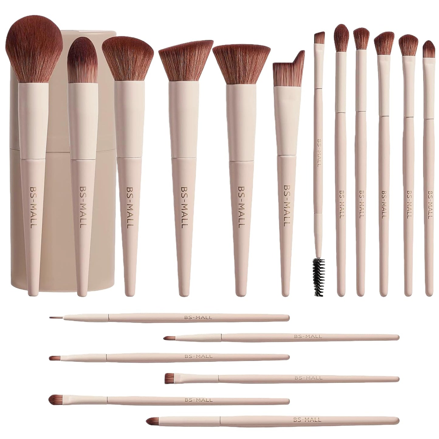 BS-MALL 18-Pcs Makeup Brush Set with Case