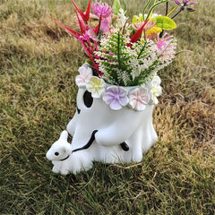 Halloween Ghost Bucket,Ghost Walking Dog Planter, 2025 New Ghost Flower Pot, Funny Ghost Planter, Ghost Candy Bowl Decor, Treat Buckets, Halloween Indoor Outdoor Decoration