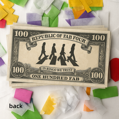 BEATLES ABBEY ROAD TOUR DOLLAR BILL PLAY MONEY