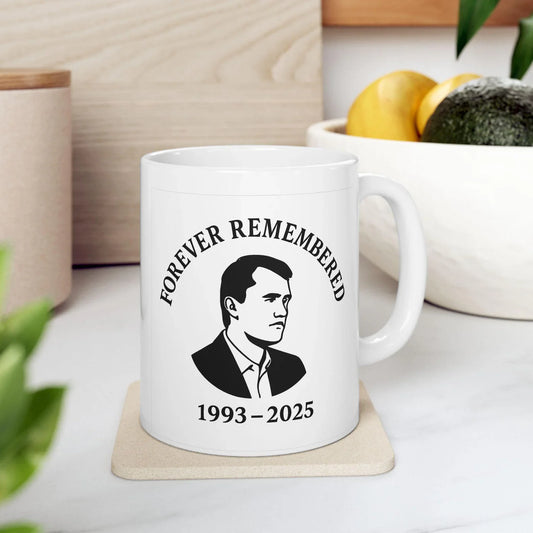 Rest in Peace Charlie Kirk Memorial Coffee Mug Tribute Gift Remembrance Cup In Memory Commemorative RIP Mug Turning Point USA Mug Kirk Mug