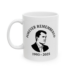 Rest in Peace Charlie Kirk Memorial Coffee Mug Tribute Gift Remembrance Cup In Memory Commemorative RIP Mug Turning Point USA Mug Kirk Mug