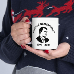 Rest in Peace Charlie Kirk Memorial Coffee Mug Tribute Gift Remembrance Cup In Memory Commemorative RIP Mug Turning Point USA Mug Kirk Mug
