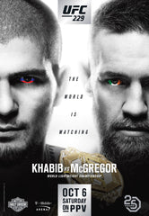 UFC 229 Conor McGregor Vs Khabib Nurmagomedov Lightweight Championship Title Fight Poster