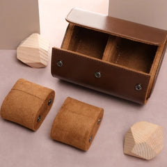 Personalized Vintage Watch Storage Box – Custom Wooden Watch Organizer for Men –  Unique Gift for Him