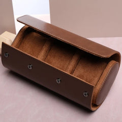 Personalized Vintage Watch Storage Box – Custom Wooden Watch Organizer for Men –  Unique Gift for Him