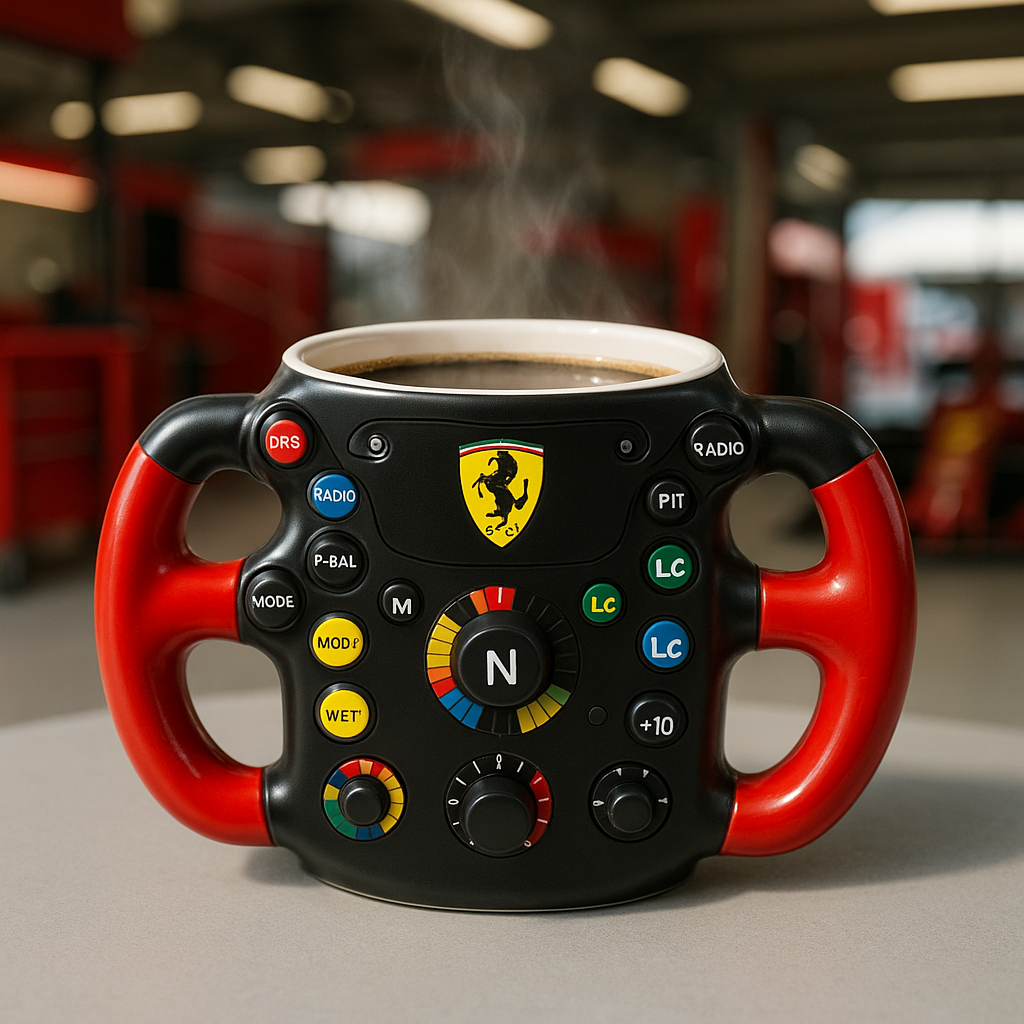 F1 Steering Wheel Mug – Performance Design for Racing Fans