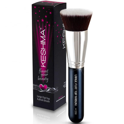 KESHIMA Flat Top Kabuki Foundation Brush (Premium, 1.2" Top)