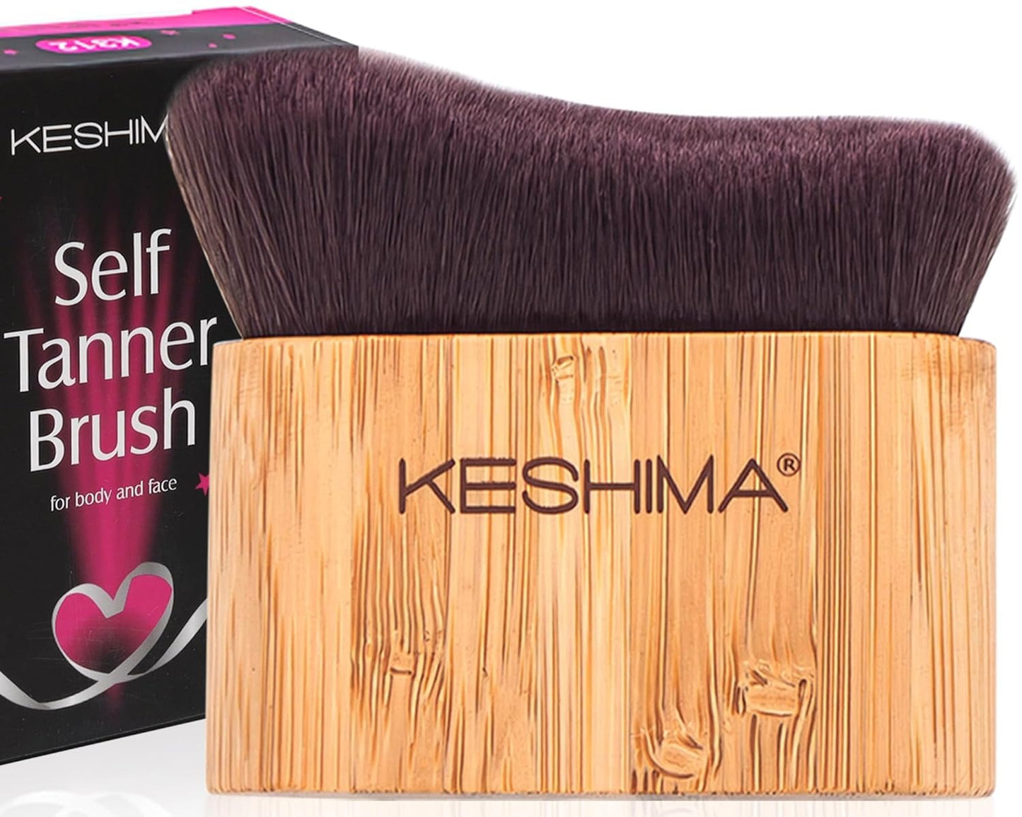 KESHIMA Flat Top Kabuki Foundation Brush (Premium, 1.2" Top)