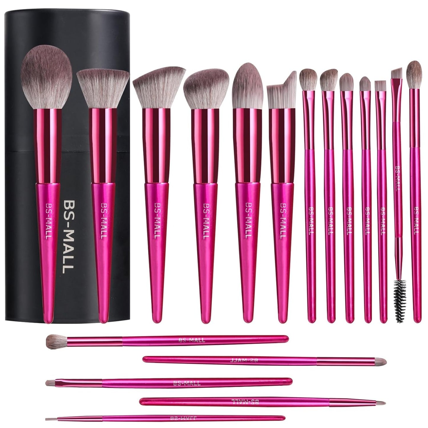 BS-MALL 18-Pcs Makeup Brush Set with Case