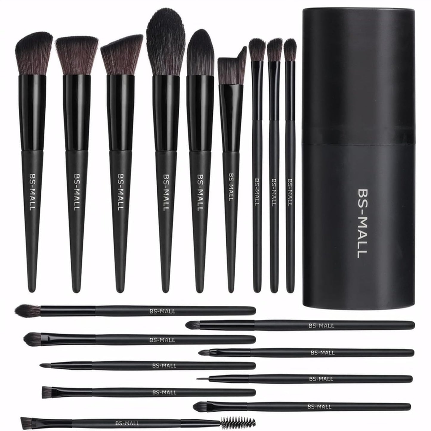 BS-MALL 18-Pcs Makeup Brush Set with Case