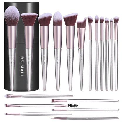 BS-MALL 18-Pcs Makeup Brush Set with Case