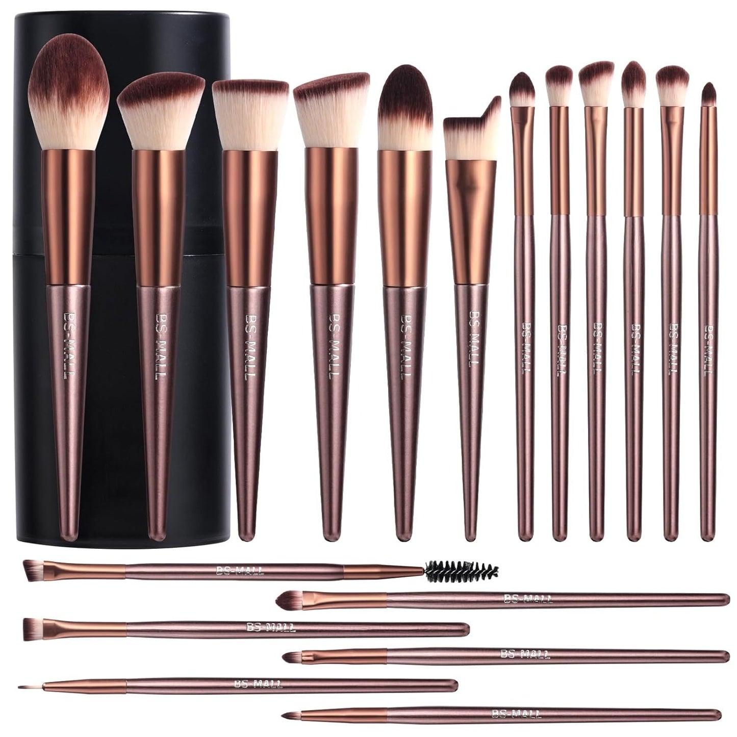 BS-MALL 18-Pcs Makeup Brush Set with Case