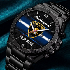 Lamborghini Custom Name Steel Watch