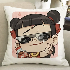 2025 New Nezha 2: The Devil Boy Conquers The Dragon King Theme Pillow - Fashionable Chinese Style, Unisex, Very Suitable For Giving To Friends And Placing At Home