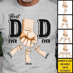 Best Dad Ever Ever - Family Personalized Custom Unisex T-shirt