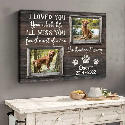 Personalisierte Haustier-Gedenkgeschenke, Hunde-Erinnerungsgeschenk, Hundeverlust-Geschenk, Haustier-Gedenkplakate