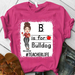 Personalisiertes Schulmaskottchen, individuelles Lehrer-T-Shirt, individuelle Geschenke für Lehrer