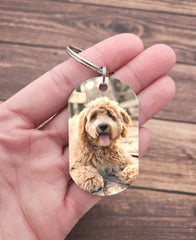 I Am Always With You Pet Keychain, Pet Sympathy Gift, Loss of Dog Gifts, Pet Memorial, Pet Portrait From Photo, Custom Dog Picture Keychain