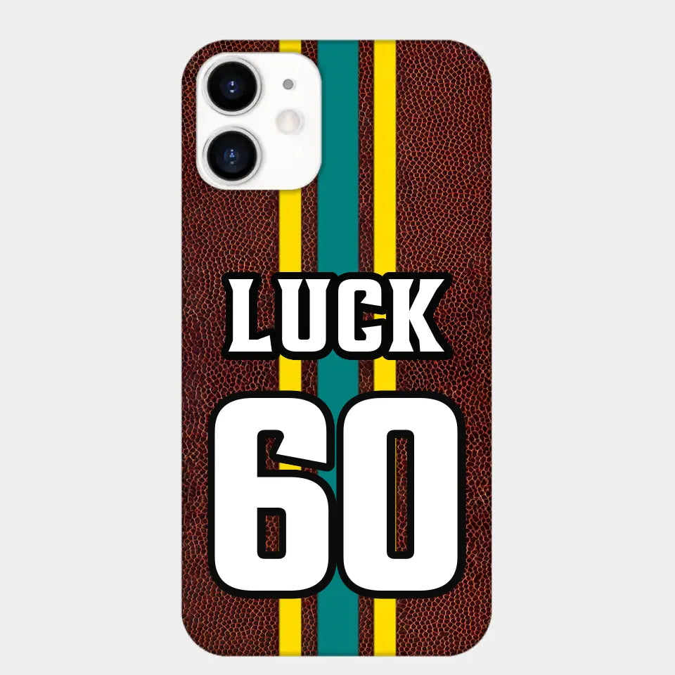 Personalisierte Fußball-Handyhüllen mit individuellem Namen und Nummer des Spielers, All-Over-Print-Hüllen