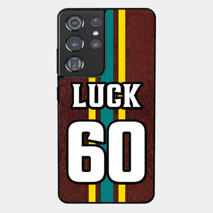 Personalisierte Fußball-Handyhüllen mit individuellem Namen und Nummer des Spielers, All-Over-Print-Hüllen