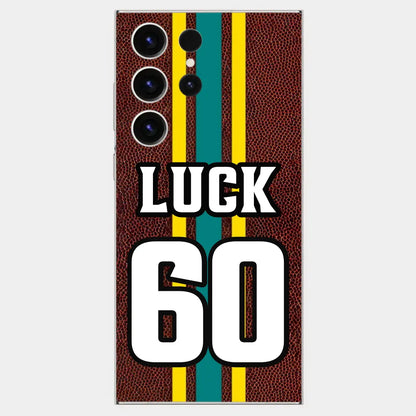 Personalisierte Fußball-Handyhüllen mit individuellem Namen und Nummer des Spielers, All-Over-Print-Hüllen