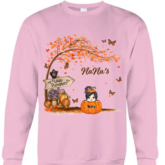 Nana's Little Pumpkin Herbst personalisiertes Sweatshirt für Omas