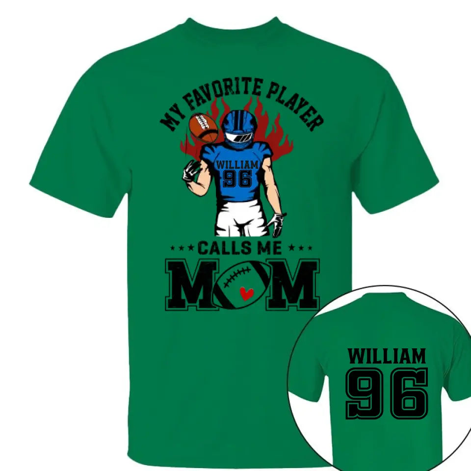 Mein Lieblingsspieler nennt mich Mama, personalisiertes Shirt, individuelles Spitznamen-Shirt