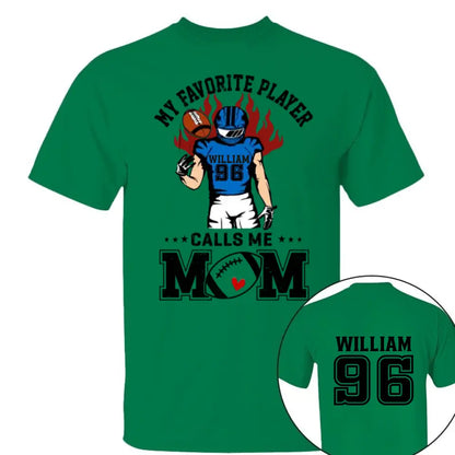 Mein Lieblingsspieler nennt mich Mama, personalisiertes Shirt, individuelles Spitznamen-Shirt