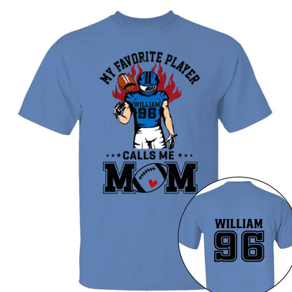 Mein Lieblingsspieler nennt mich Mama, personalisiertes Shirt, individuelles Spitznamen-Shirt