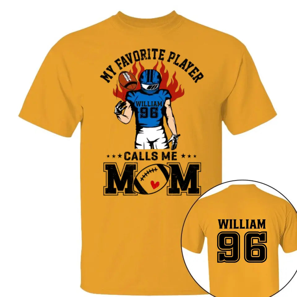 Mein Lieblingsspieler nennt mich Mama, personalisiertes Shirt, individuelles Spitznamen-Shirt