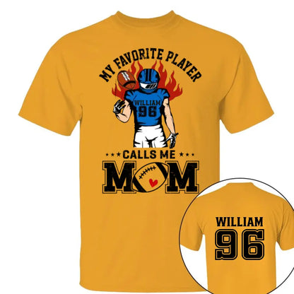 Mein Lieblingsspieler nennt mich Mama, personalisiertes Shirt, individuelles Spitznamen-Shirt