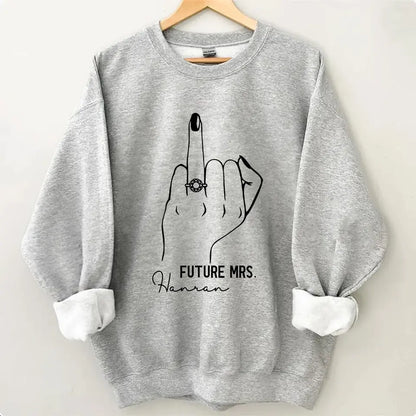 Future Mrs Ring Finger T-Shirt – Bride To Be Shirt – Verlobungsshirt – Junggesellinnenparty-T-Shirt für die Braut – Brautparty-Shirt – Brautgeschenk